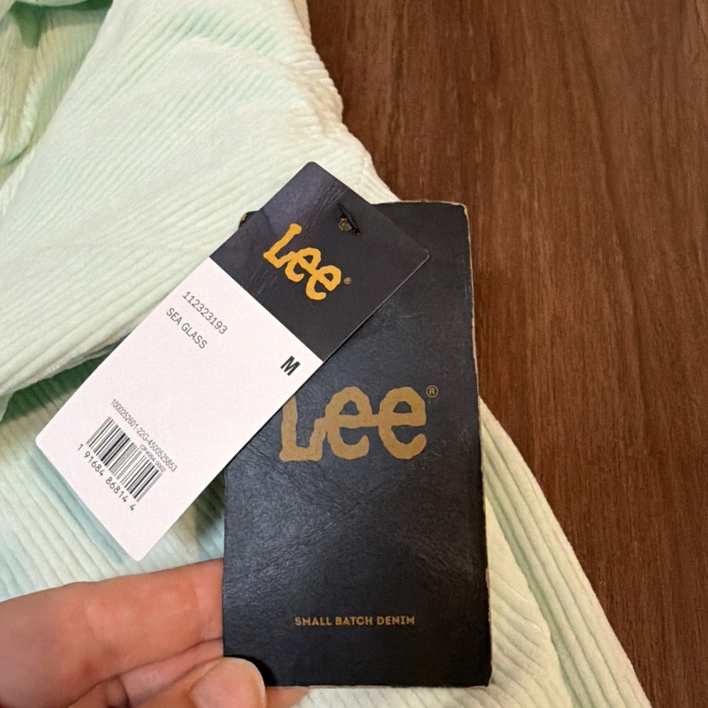 Lee's Union-Alls Free People Mint Green Corduroy Utility Coveralls Medium NWT - Picture 9 of 12